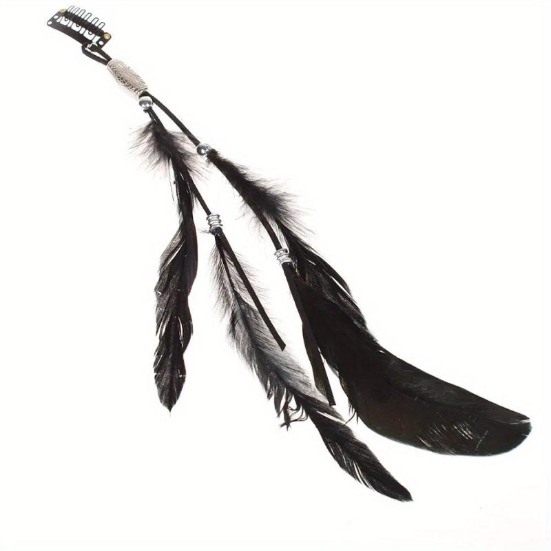 Boho Style Feather Tassel Hair Extension Hair Clip for Women