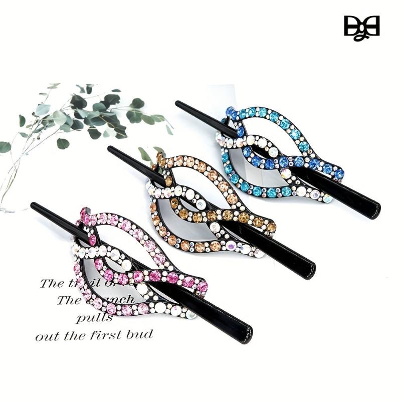 Crystal Hair Slider Hair Pin Head Jewelry Hair Accessories