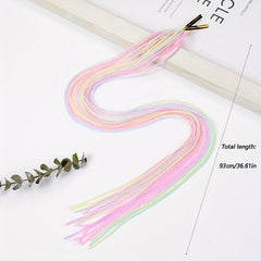 Y2K Rainbow String Hair Rope Gradient Hair Braiding Strings