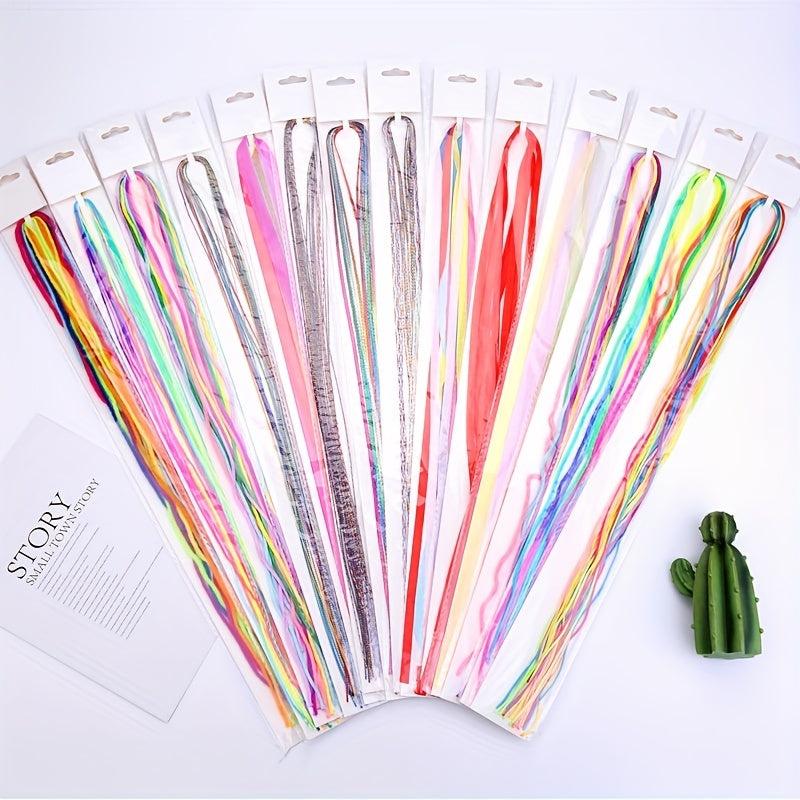 Y2K Rainbow String Hair Rope Gradient Hair Braiding Strings
