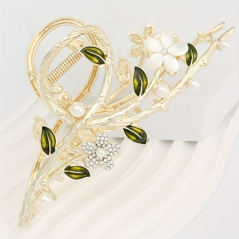 Large Flower Hair Claw Back Head Clip Hair Accessories
