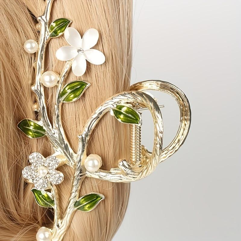 Large Flower Hair Claw Back Head Clip Hair Accessories