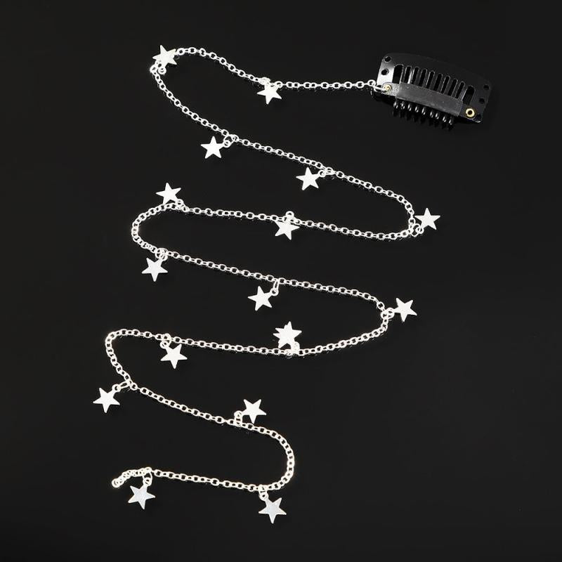 Golden Metal Chain Hairpins Tassel Hair Clips Braided Barrettes Hair Accessories