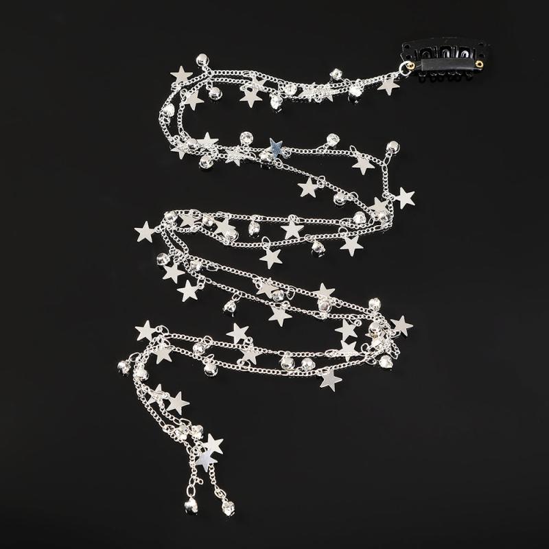 Golden Metal Chain Hairpins Tassel Hair Clips Braided Barrettes Hair Accessories