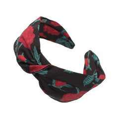 Vintage Floral Headband Cross Knot Hair Band Boho Hair Accessories
