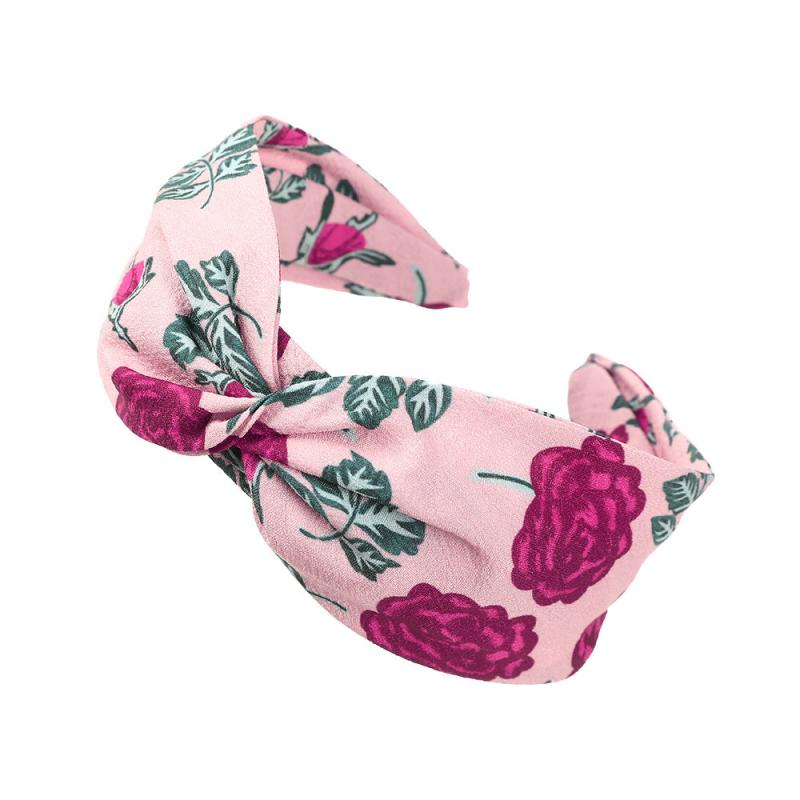 Vintage Floral Headband Cross Knot Hair Band Boho Hair Accessories