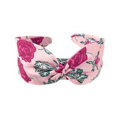 Vintage Floral Headband Cross Knot Hair Band Boho Hair Accessories