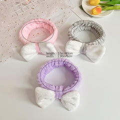 Coral Fleece Butterfly Headband Hairband Makeup Headband Female Hair Accessories