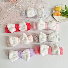 Coral Fleece Butterfly Headband Hairband Makeup Headband Female Hair Accessories