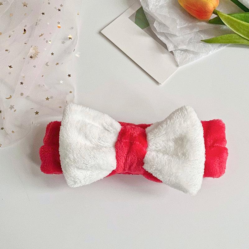 Coral Fleece Butterfly Headband Hairband Makeup Headband Female Hair Accessories