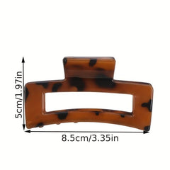 2pcs Leopard Hair Claw Clips Acrylic Hair Clamps For Long Hair