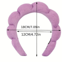 Plush Headband Towel Wristband Set for Spa and Make Up