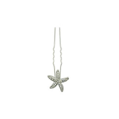 Starfish Bride Hair U pin Rhinestone Alloy Hairpin 5pcs Set