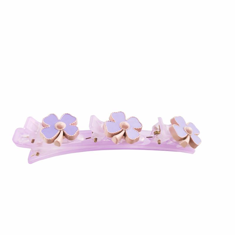 Four Leaf Clover Flower Hair Clips for Girls
