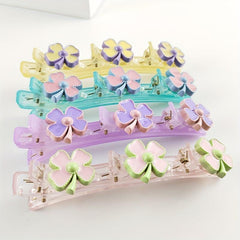 Four Leaf Clover Flower Hair Clips for Girls