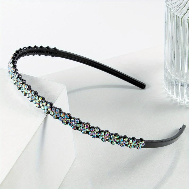 Colorful Rhinestone Hair Band Stretchy Head Hoop Nonslip Headband