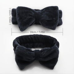 Soft Bow Hair Band Spa Headband for Women