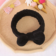 Soft Bow Hair Band Spa Headband for Women