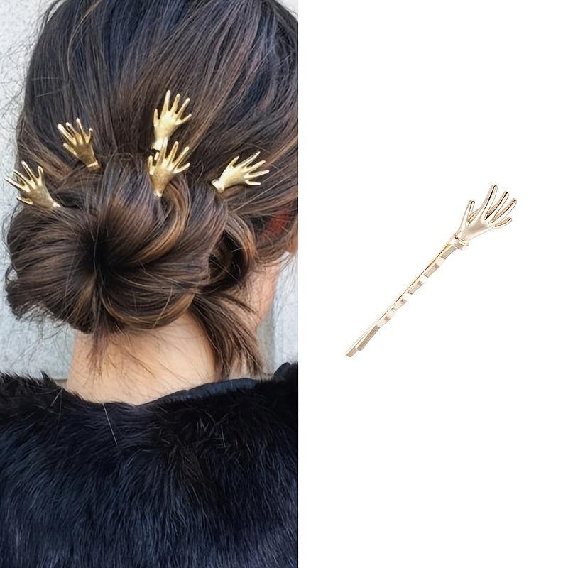 Skeleton Hand Hairpin Small Size Straight Clip Halloween