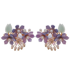 Vintage Flower Hair Clip with Tassel