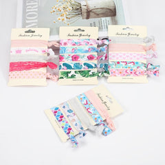 No Crease Ribbon Elastic Ponytail Holder Hair Ties Hair Styling Accessories