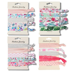No Crease Ribbon Elastic Ponytail Holder Hair Ties Hair Styling Accessories