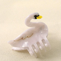 Large Acrylic Goose Hair Claw Back Head Hair Clip Non slip