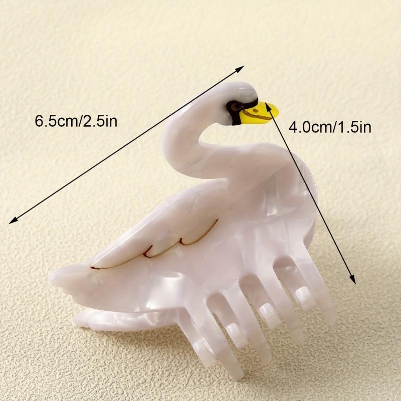Large Acrylic Goose Hair Claw Back Head Hair Clip Non slip