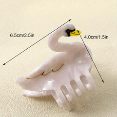 Large Acrylic Goose Hair Claw Back Head Hair Clip Non slip