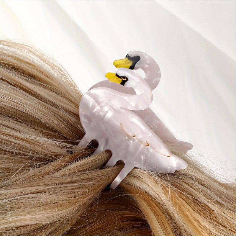 Large Acrylic Goose Hair Claw Back Head Hair Clip Non slip