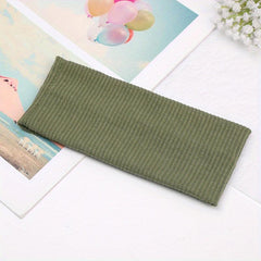 Multicolor Wide Headbands Women Elastic Thick Sweatband Non Slip