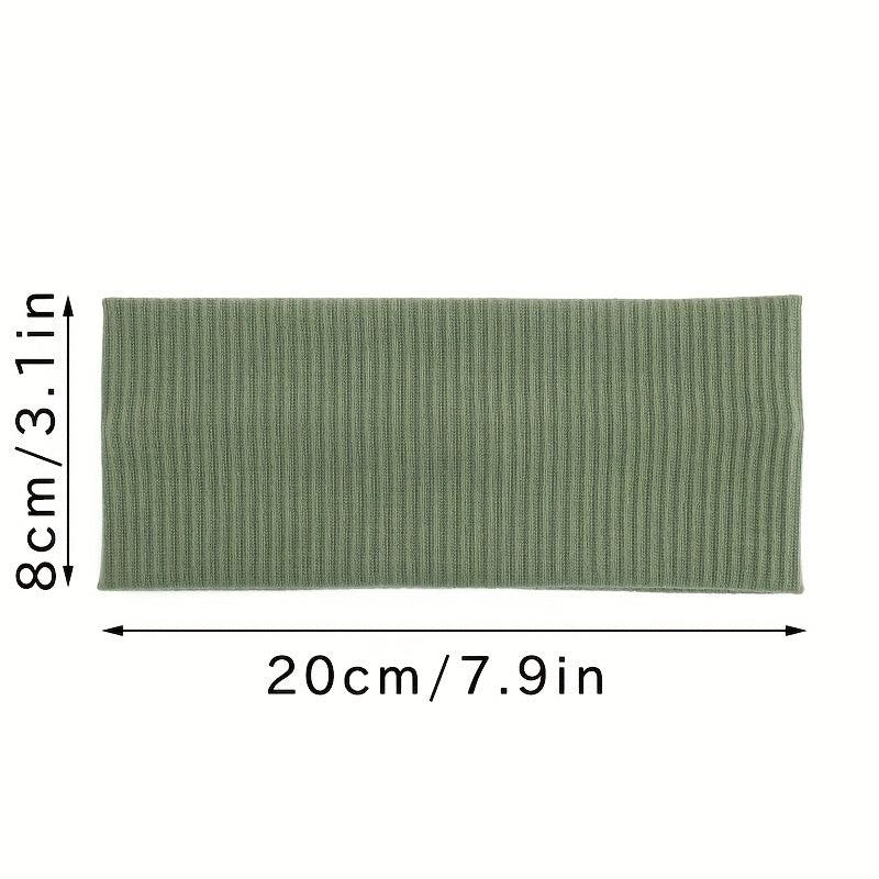 Multicolor Wide Headbands Women Elastic Thick Sweatband Non Slip