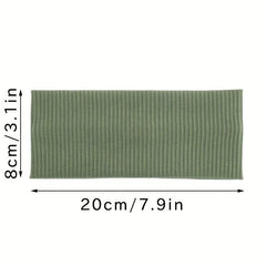 Multicolor Wide Headbands Women Elastic Thick Sweatband Non Slip