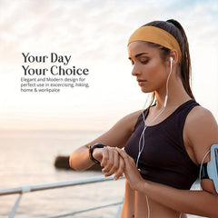 Multicolor Wide Headbands Women Elastic Thick Sweatband Non Slip