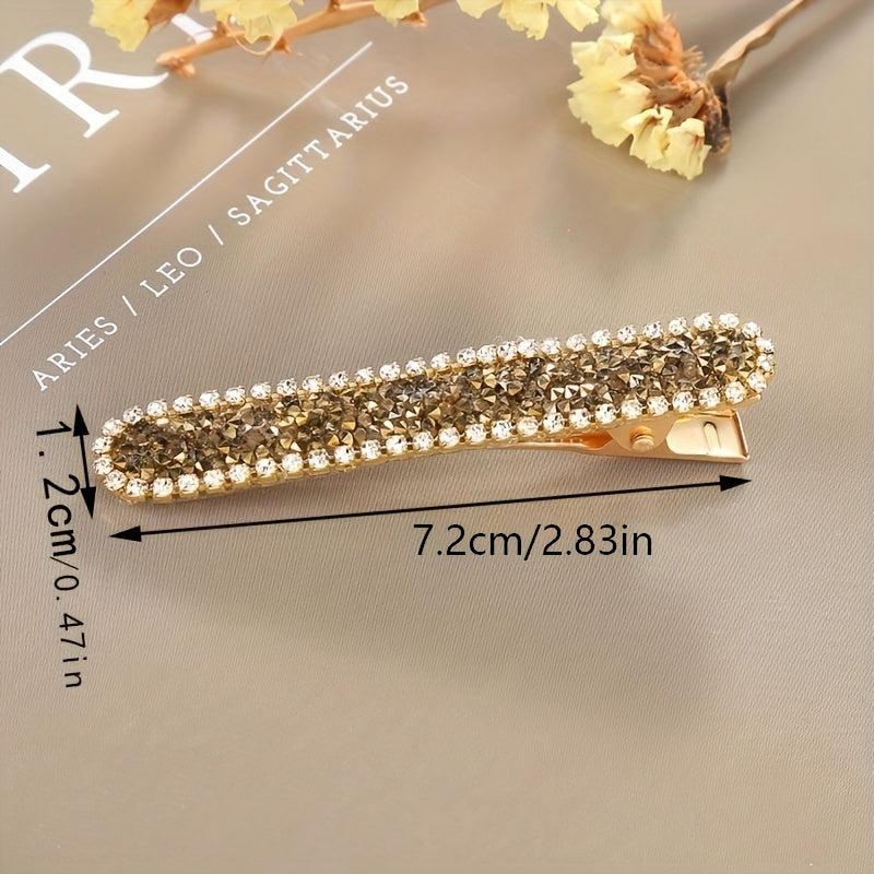 Crystal Rhinestone Hair Clip Women Metal Hair Accessories