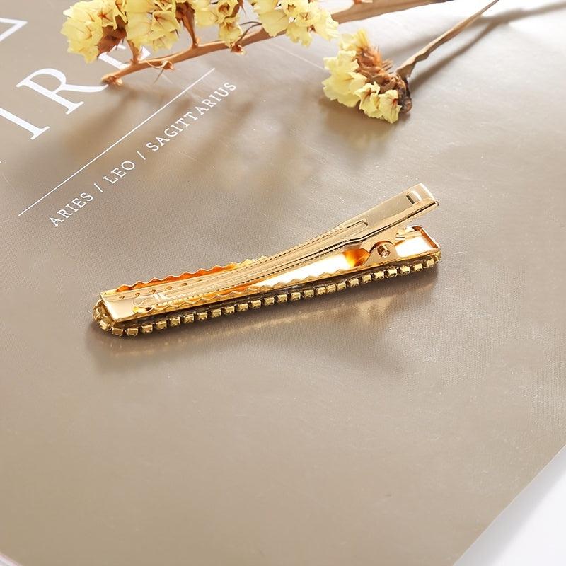 Crystal Rhinestone Hair Clip Women Metal Hair Accessories