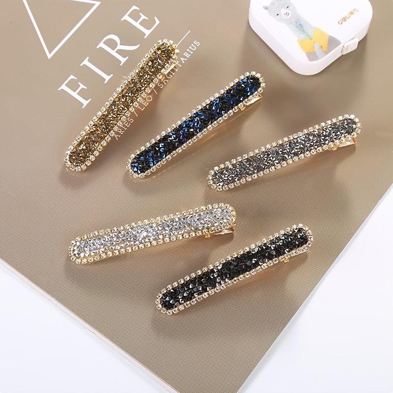 Crystal Rhinestone Hair Clip Women Metal Hair Accessories