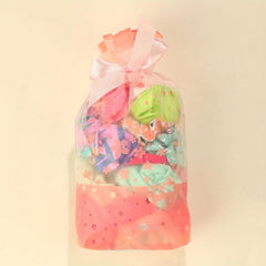 24pcs Floral Printed Hair Tie Silky Hair Rope Ponytail Bun Holder Accessories