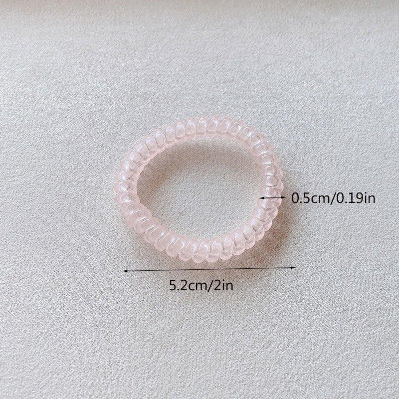 5pcs Luminous Skinny Spiral Hair Tie Hair Accessories Women Girls