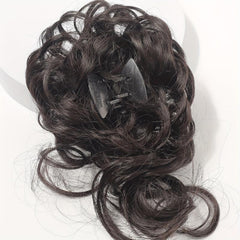 Curly Wigs Ponytail Hair Extension PVC Simulation Hair