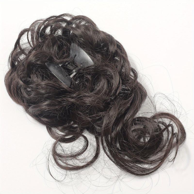 Curly Wigs Ponytail Hair Extension PVC Simulation Hair