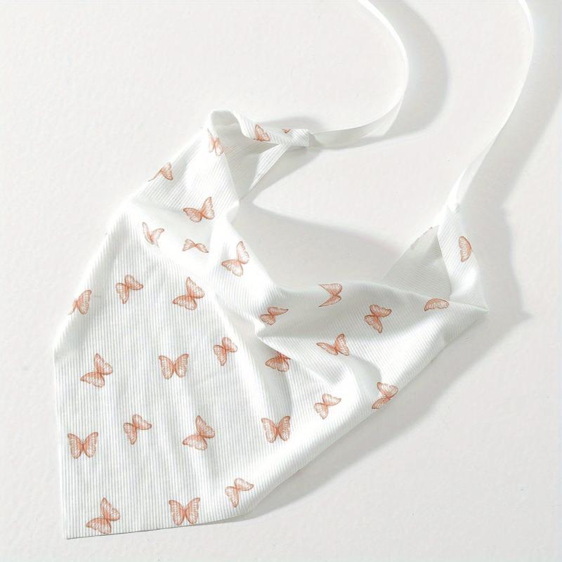 Butterfly Pattern Headband Triangle Bandana Bundle Hairband