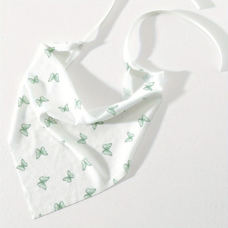 Butterfly Pattern Headband Triangle Bandana Bundle Hairband