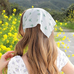 Butterfly Pattern Headband Triangle Bandana Bundle Hairband