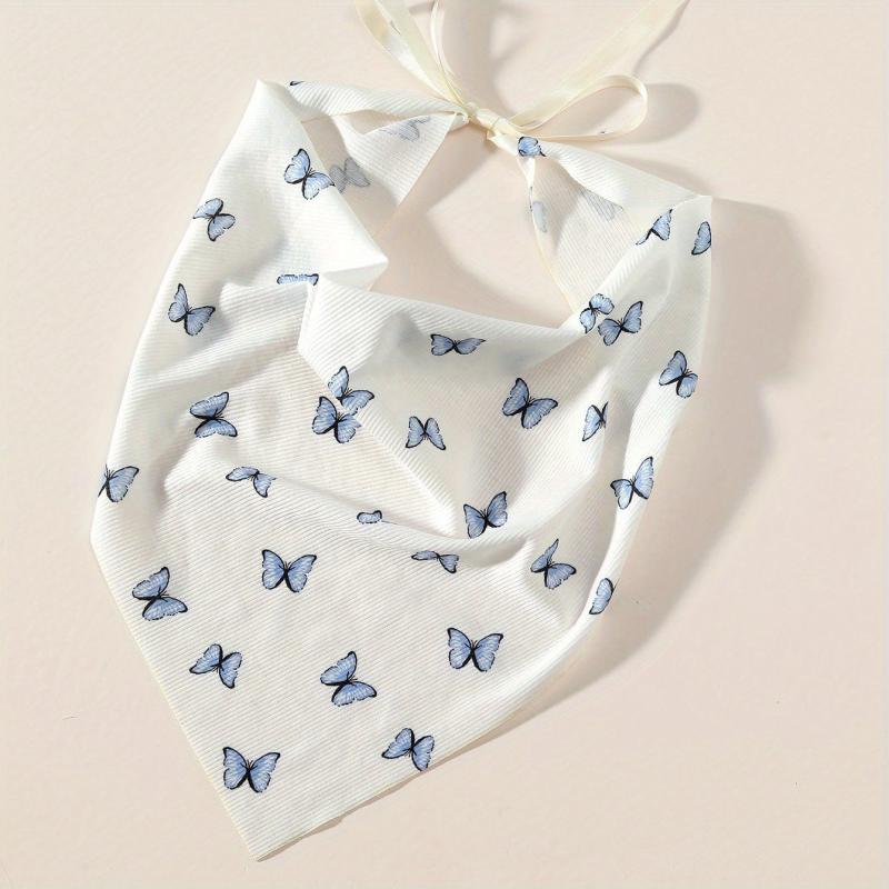 Butterfly Pattern Headband Triangle Bandana Bundle Hairband