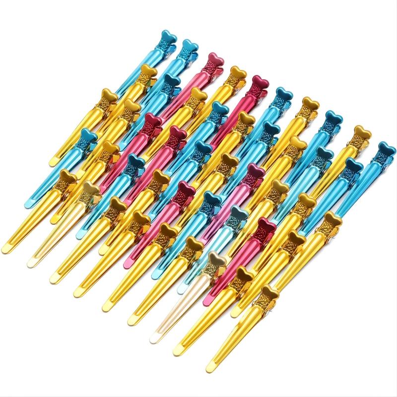 50pcs Hairpins Duckbill Thick For Hair Barber Clips Non Fixing Women Salon Slip