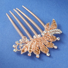 Flower Rhinestones Hair Combs Accessories for Mother's Birthday