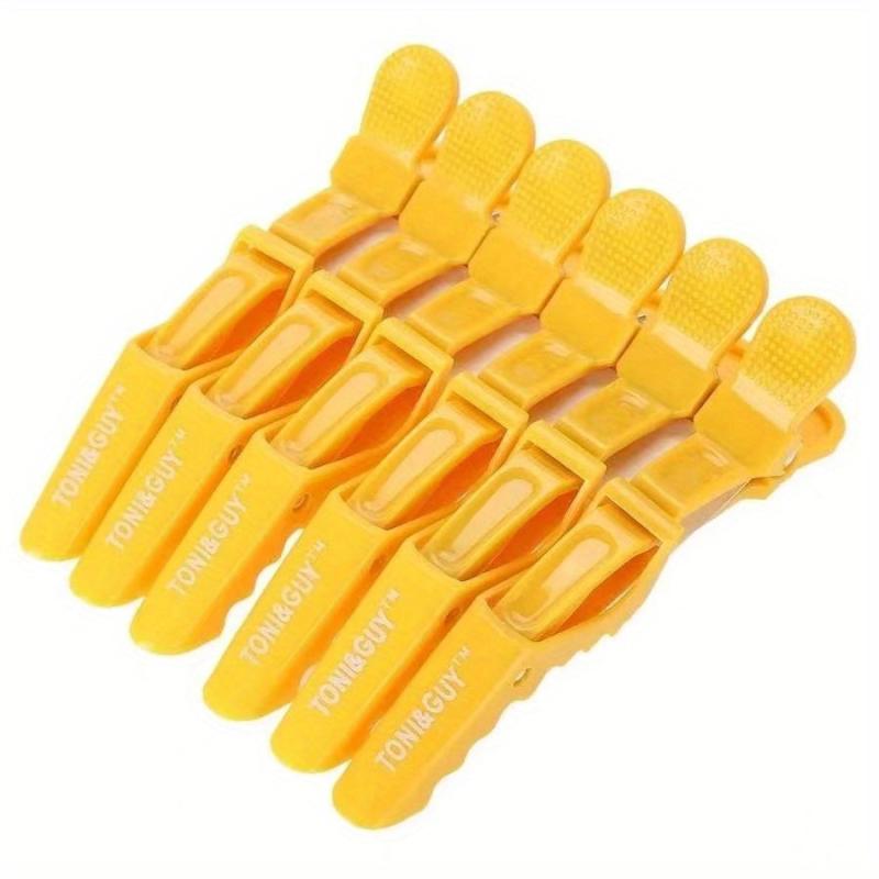 6pcs Hair Clips Duck Clip Hair Sectioning Plastic Non-slip Crocodile Bleed Clip