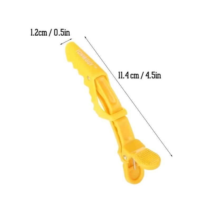 6pcs Hair Clips Duck Clip Hair Sectioning Plastic Non-slip Crocodile Bleed Clip