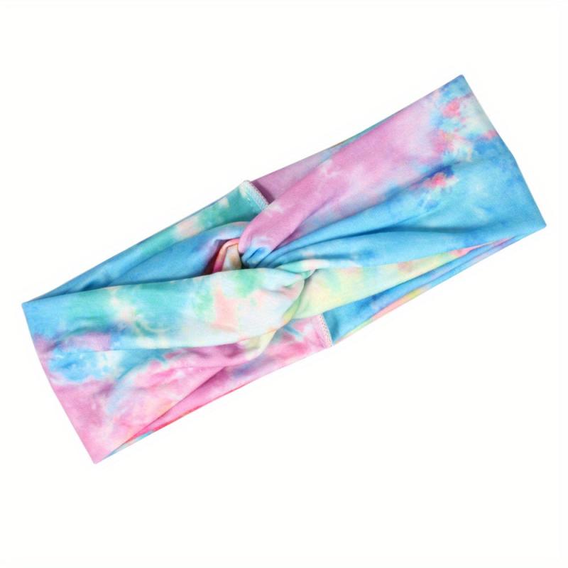 Boho Tie Dye Knotted Headband Bohemian Hair Accessory